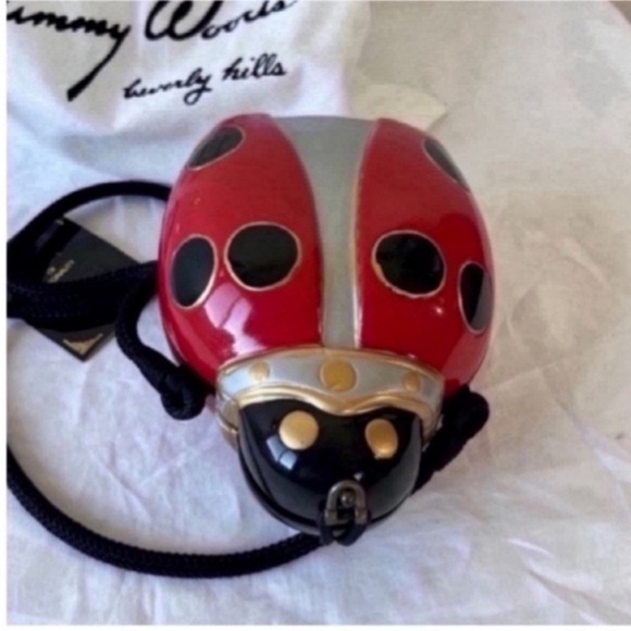 Timmy Woods Handbags - Timmy Woods Red and Black Ladybug Bag